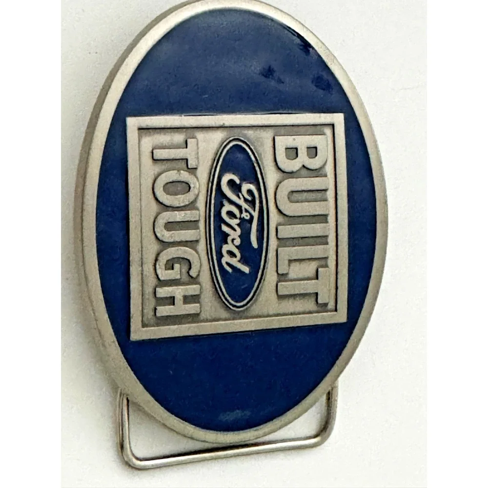Built Ford Tough Ford Belt Buckle Blue Licensed‎